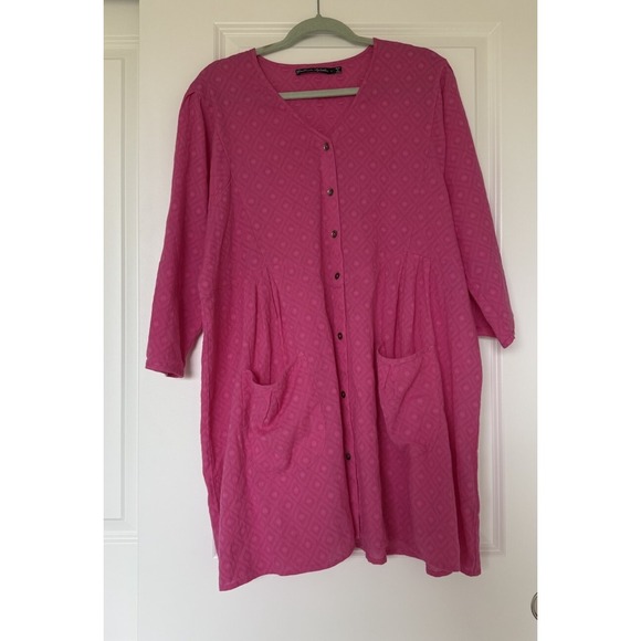 Gudrun Sjoden Dresses & Skirts - Gudrun sjoden dress Pink Shirt Short Size Large Casual